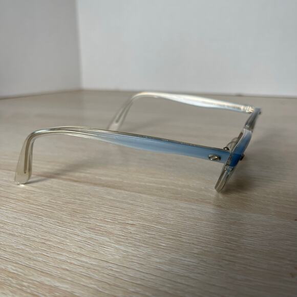 Vintage Bausch and Lomb 4-5 1/4 Youth Sunglasses Cat Eye Blue B&L 42-18 - Picture 13 of 13